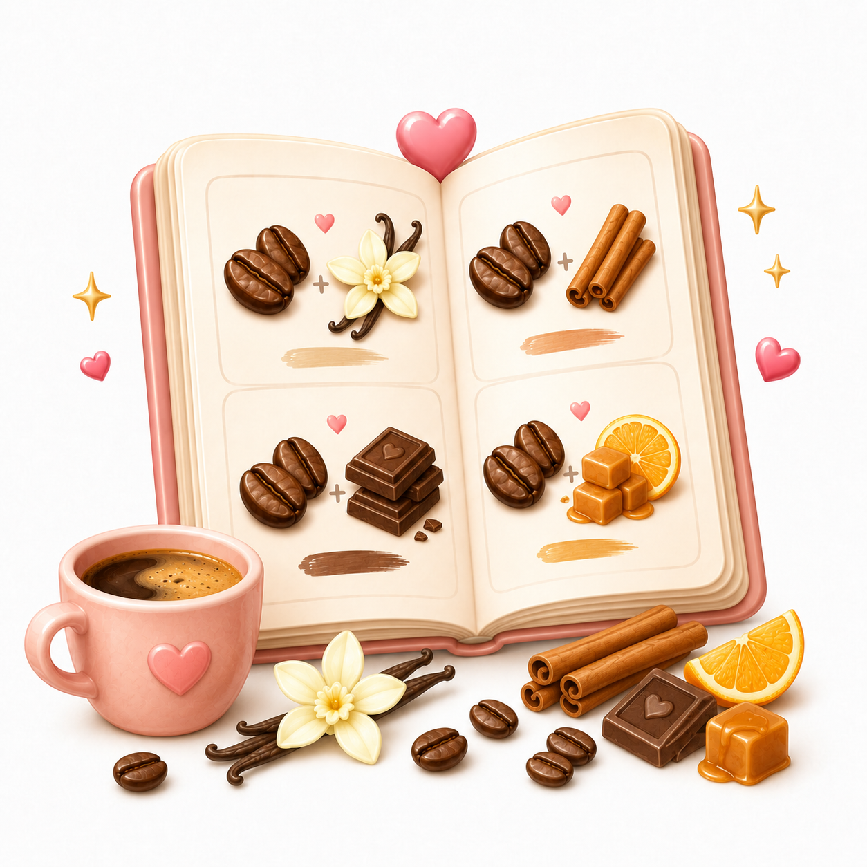 Coffee Flavor Pairing Cheat Sheets